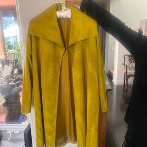 Peter Cohen Vibrant Chartreuse Long Coat